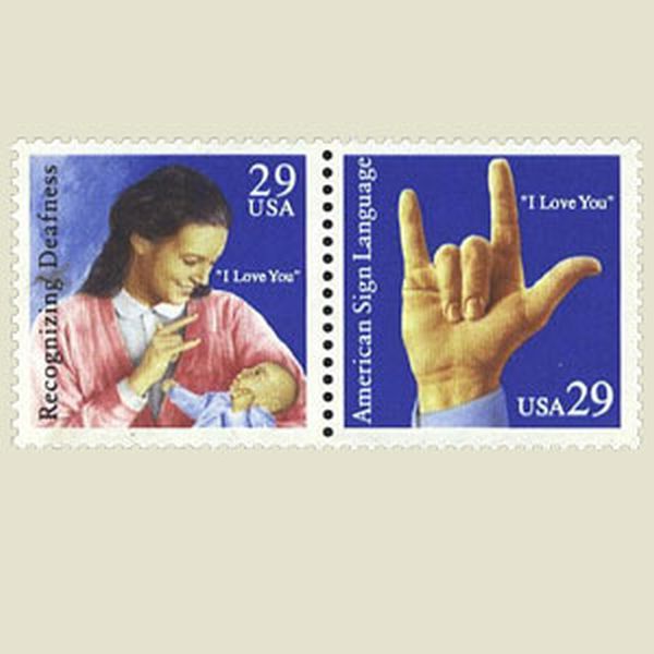 UNITED STATES OF AMERICA - 1993<br><br>Hidden message<br><br>Hidden sign : I love you (1/1)